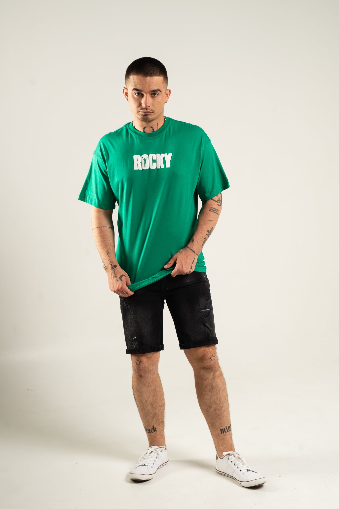 Koszulka Oversize "Rocky Balboa" - Zielona