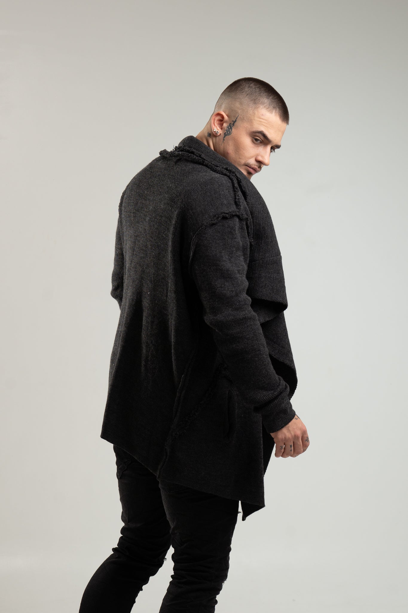 Grafitowa narzuta męska