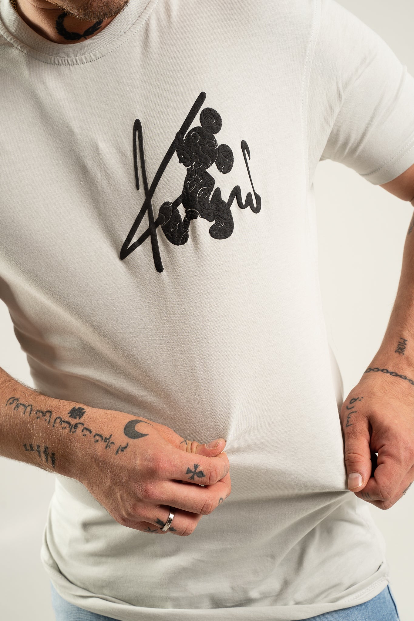 Koszulka Oversize "Mouse" - Szara