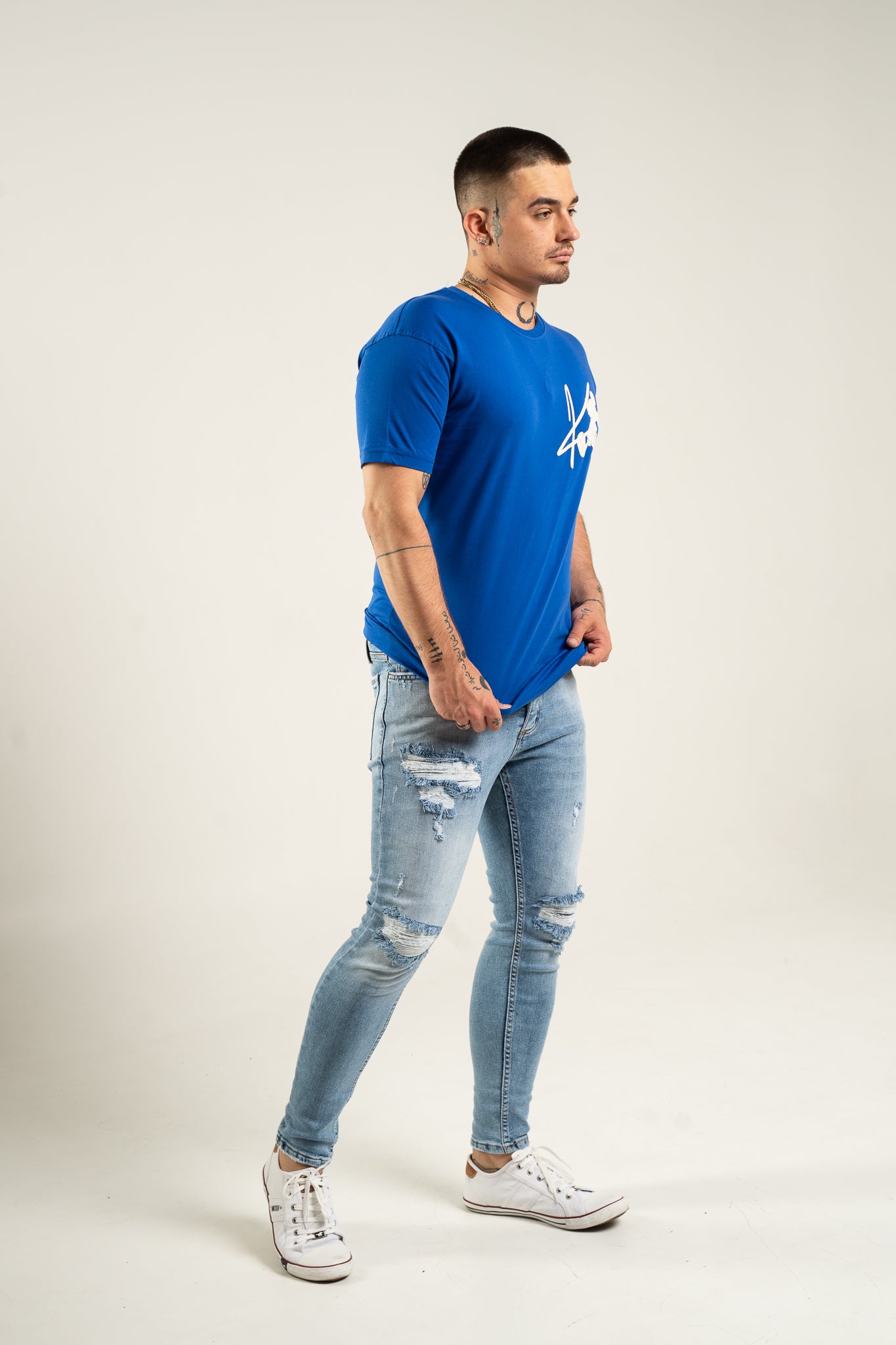 Copy of Koszulka Oversize "Mouse" - Niebieska