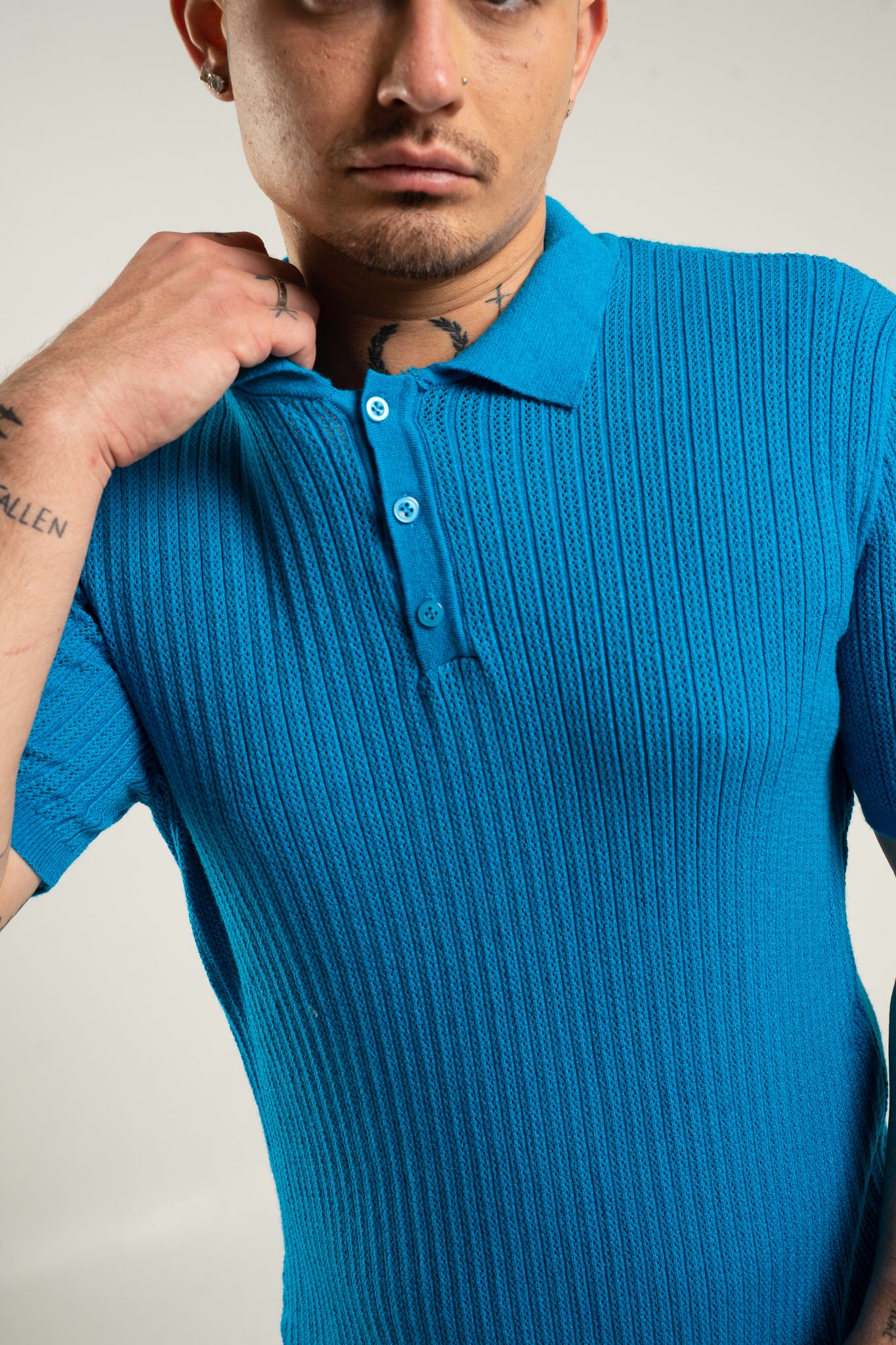 Koszulka "Sweter" - Niebieska