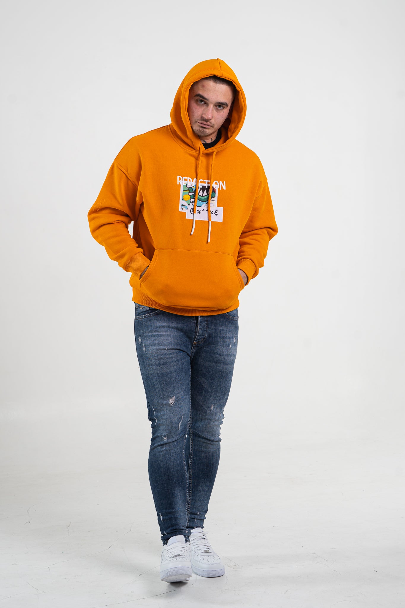 Pomarańczowa bluza męska "Conception"