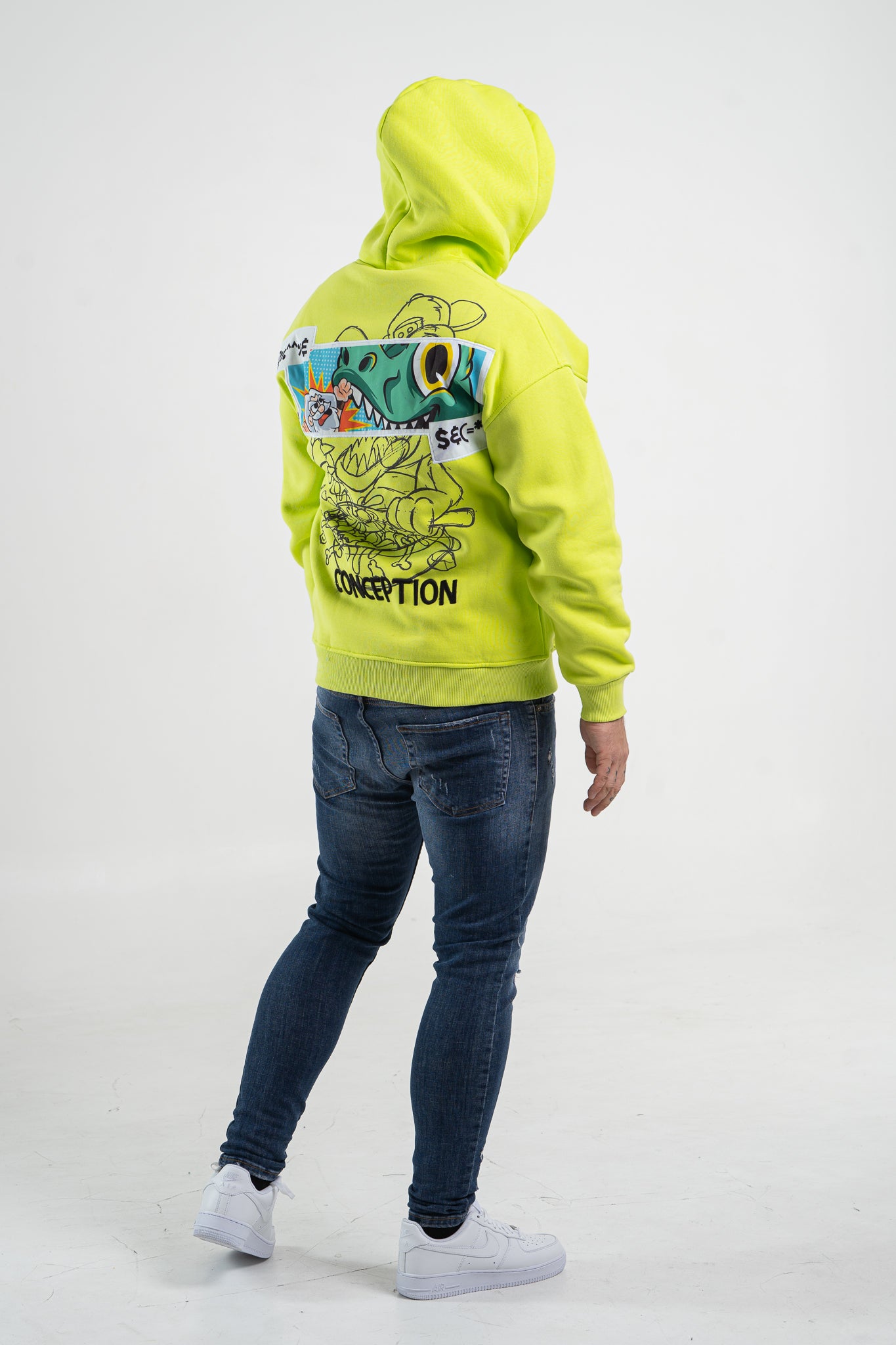 Seledynowa bluza męska "Conception"
