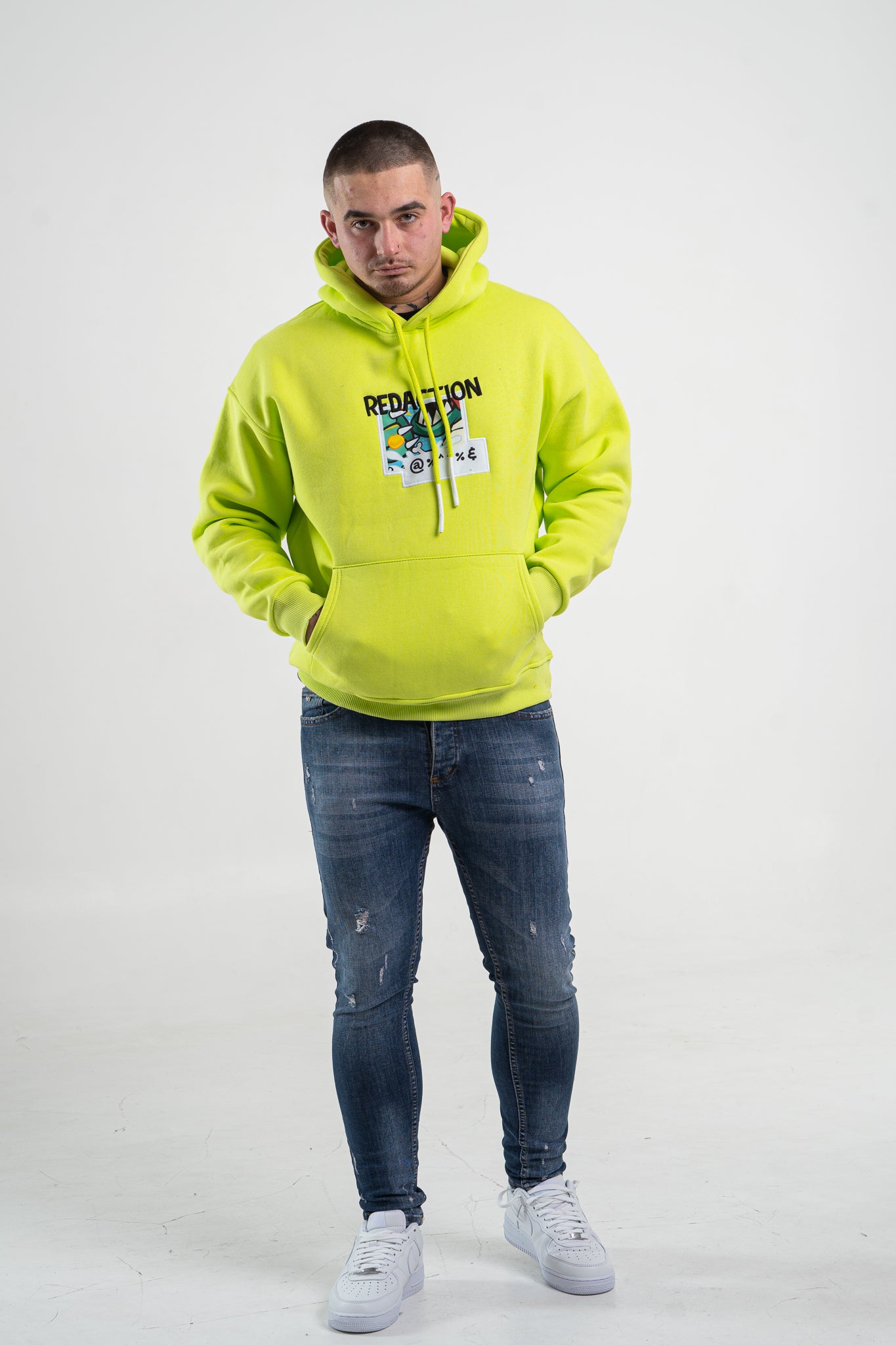 Seledynowa bluza męska "Conception"