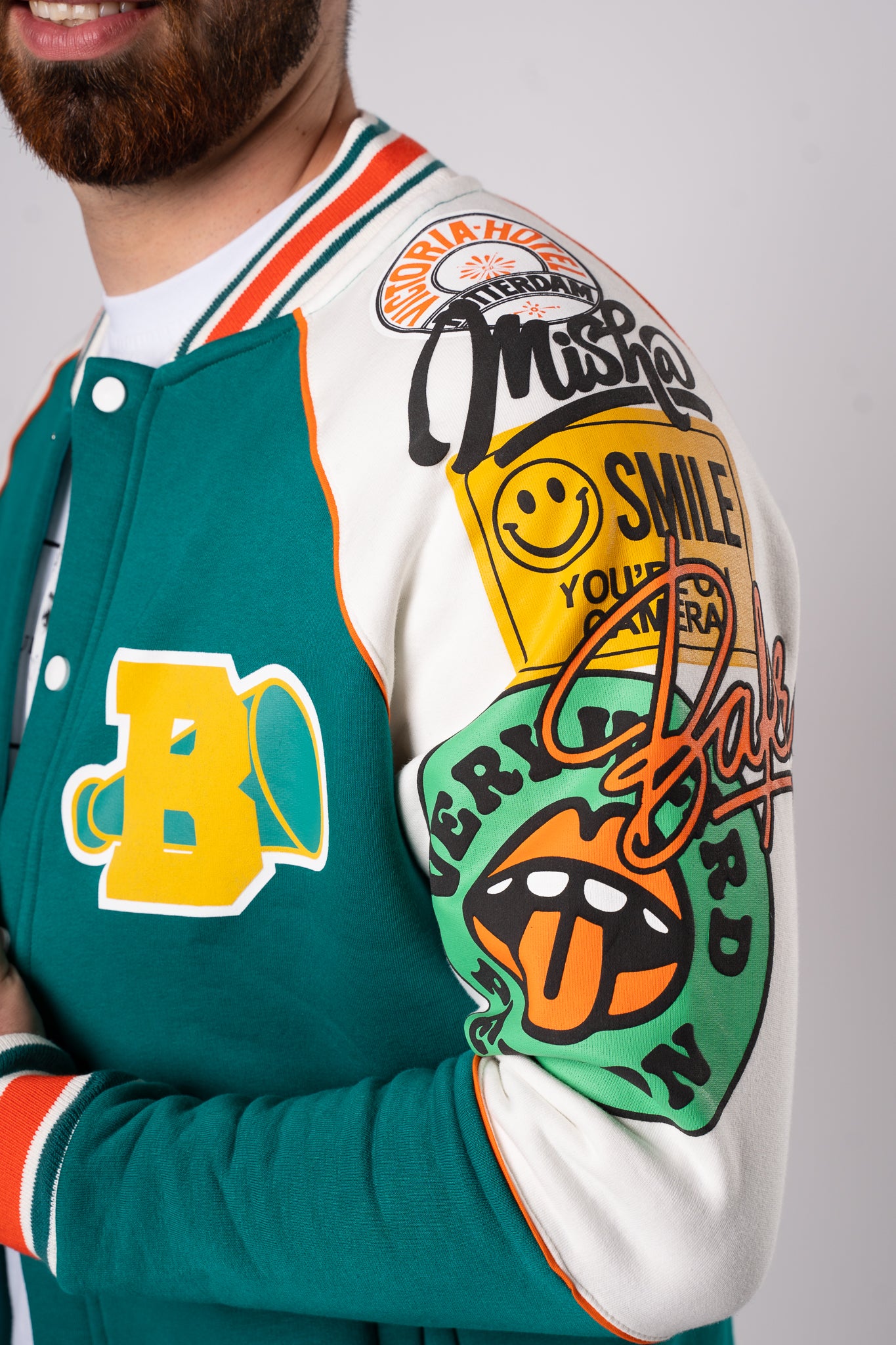 Baseballówka "Dodgers" - Zielono-Biała