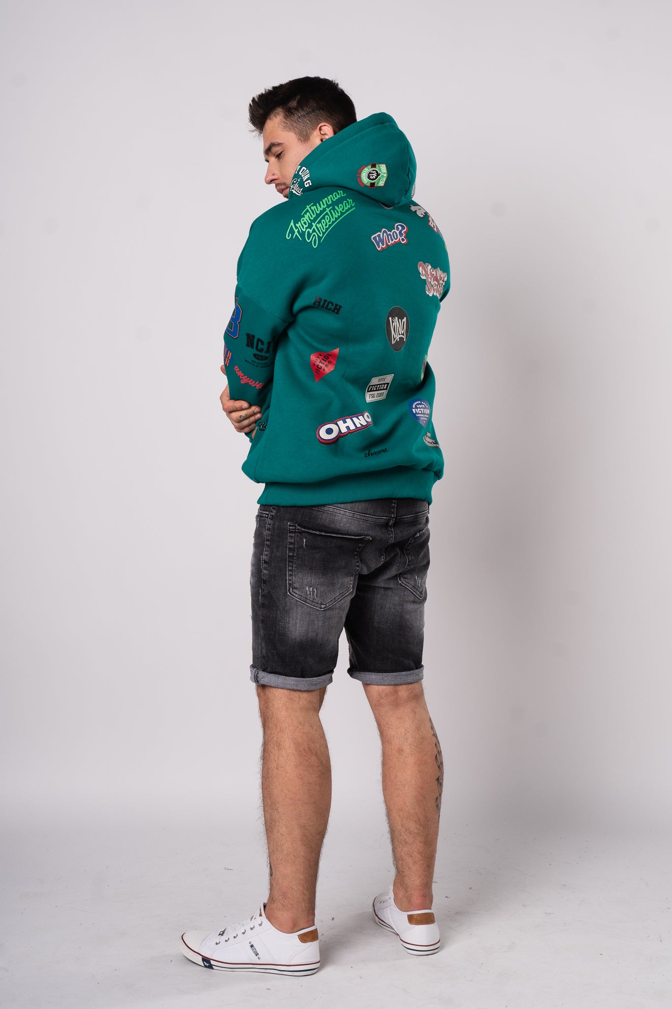 Bluza "Fullprint Mix" - Zielona