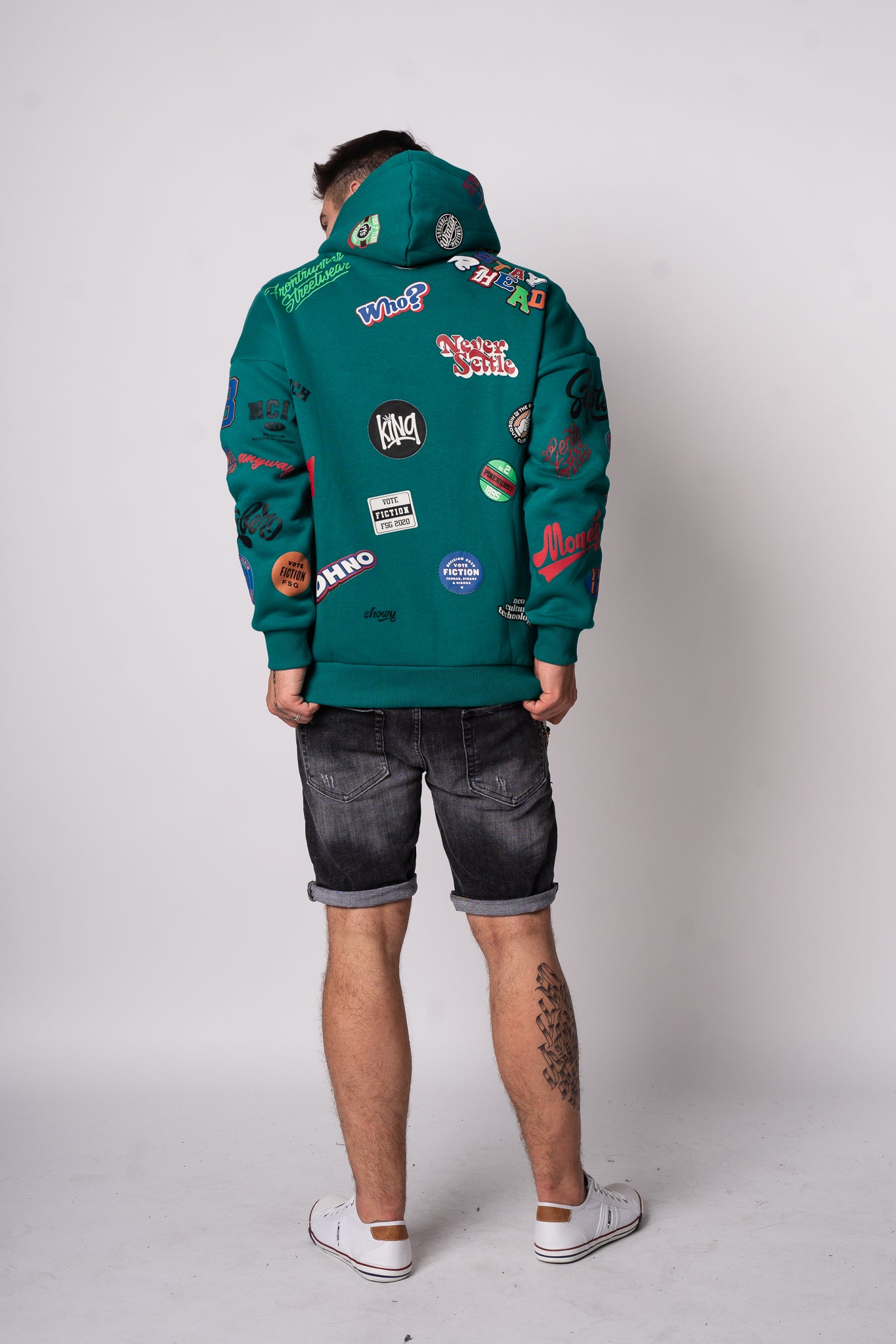Bluza "Fullprint Mix" - Zielona