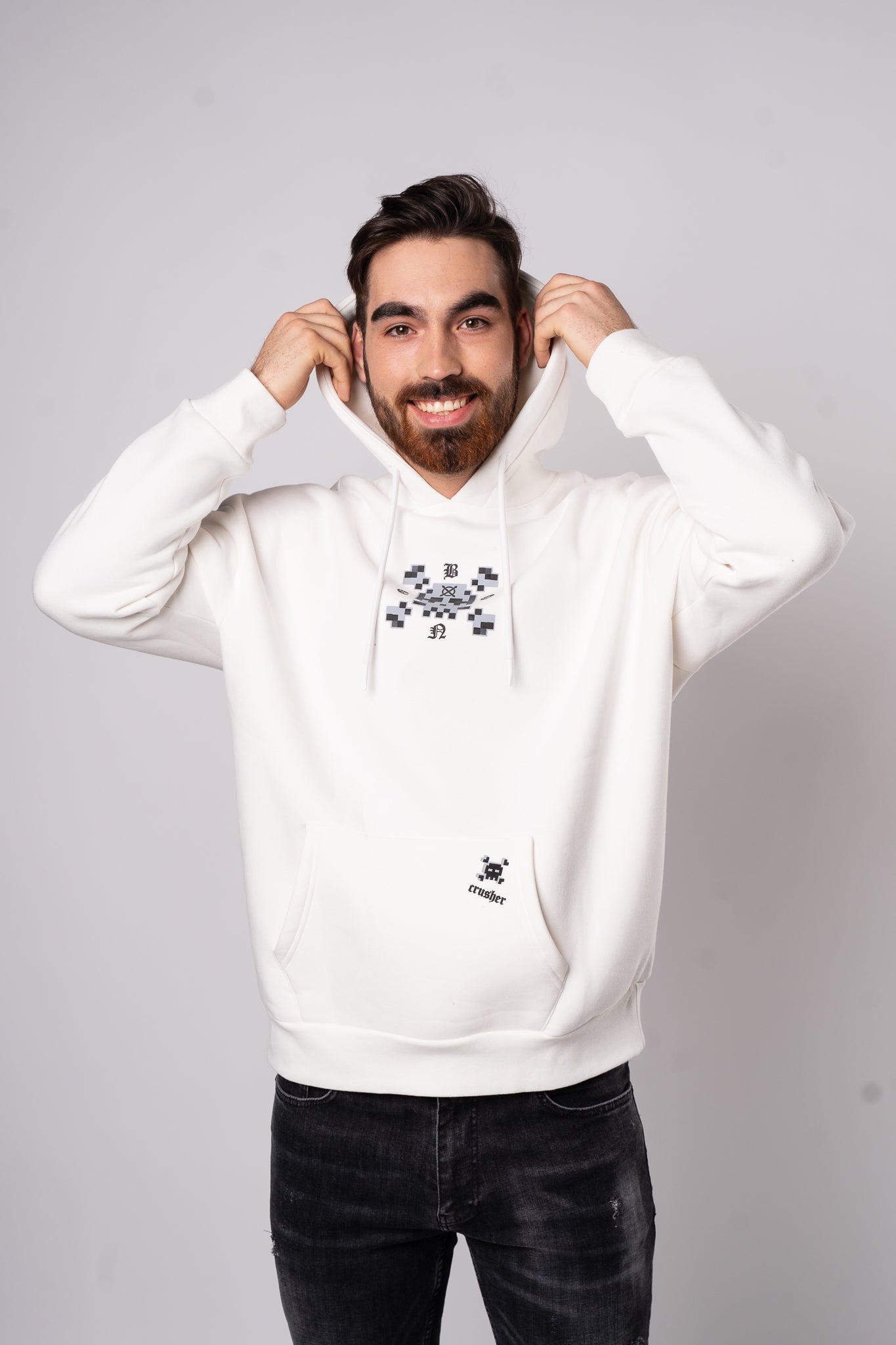 Bluza "8-bit Crusher" - Biała