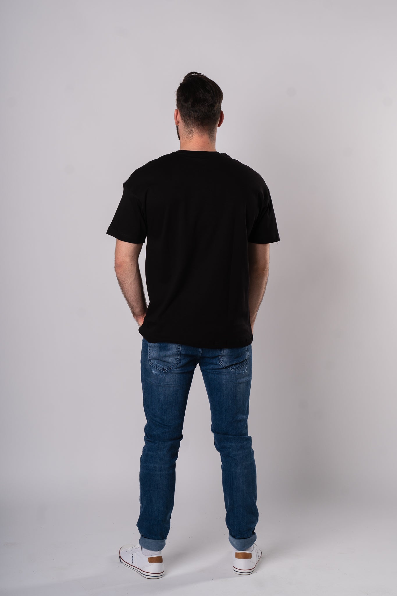 Koszulka Oversize "Smoke" - czarna