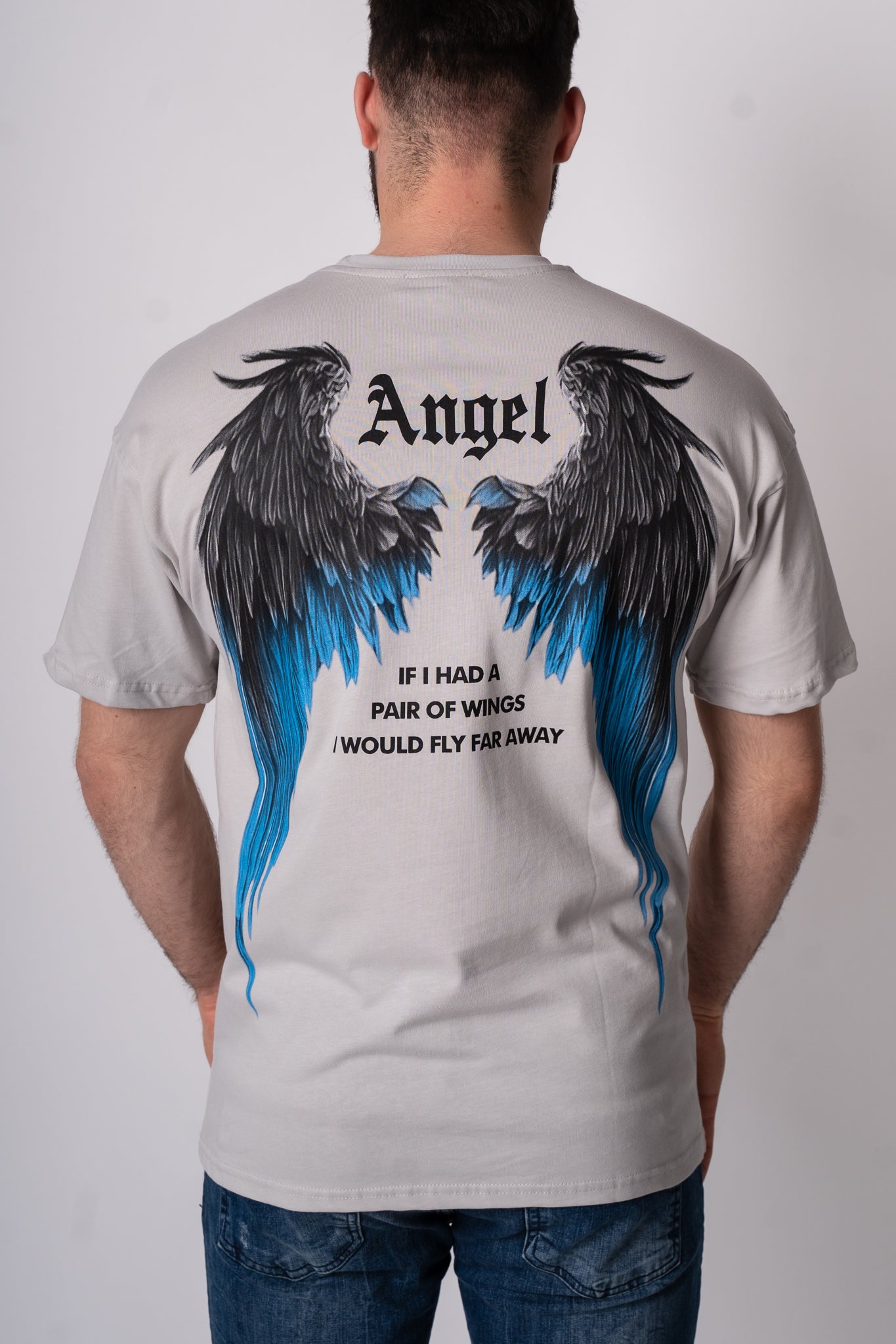 Koszulka Oversize "Angel" - brudny biały