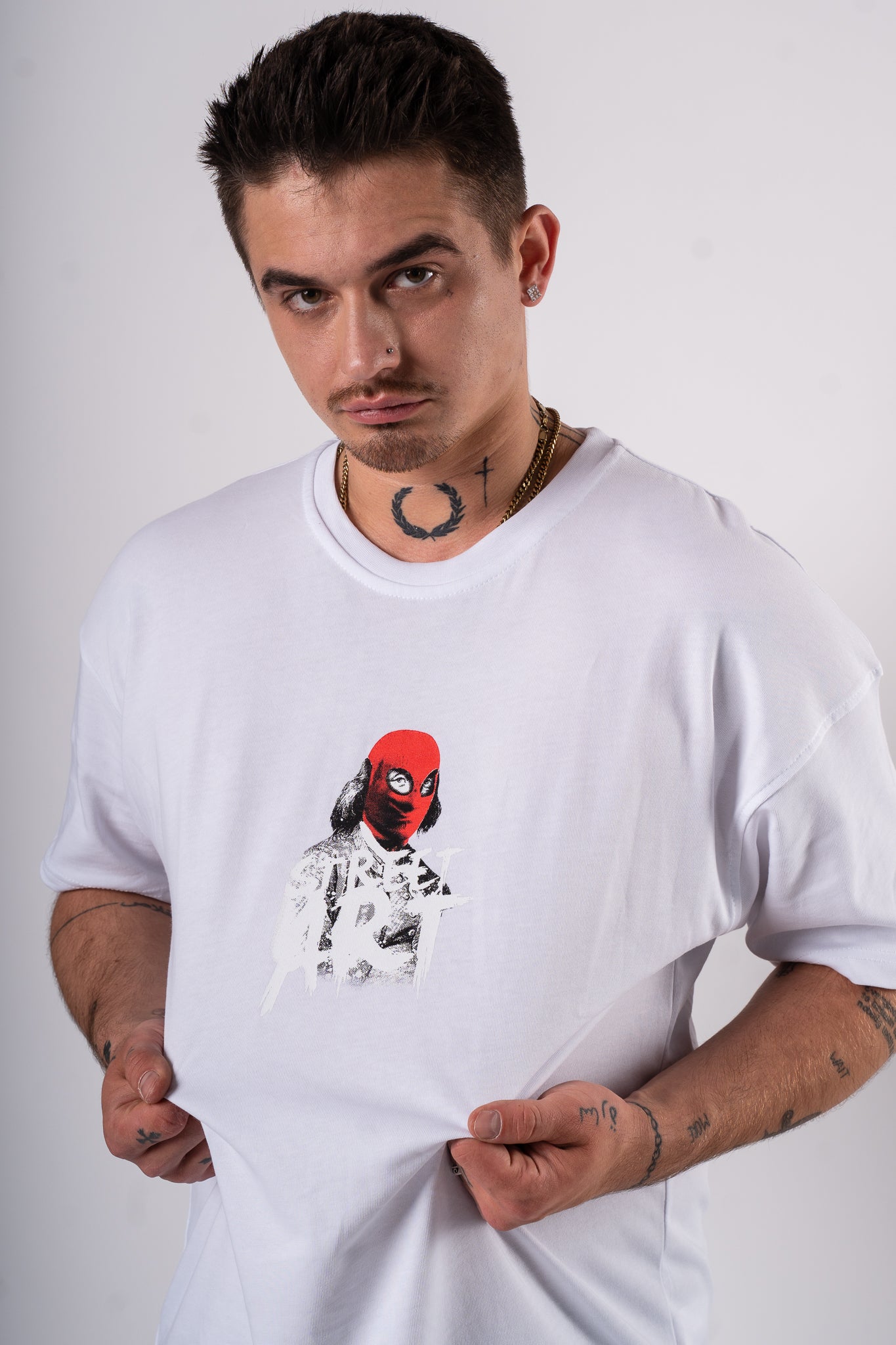 Koszulka Oversize "StreetArt" - biały