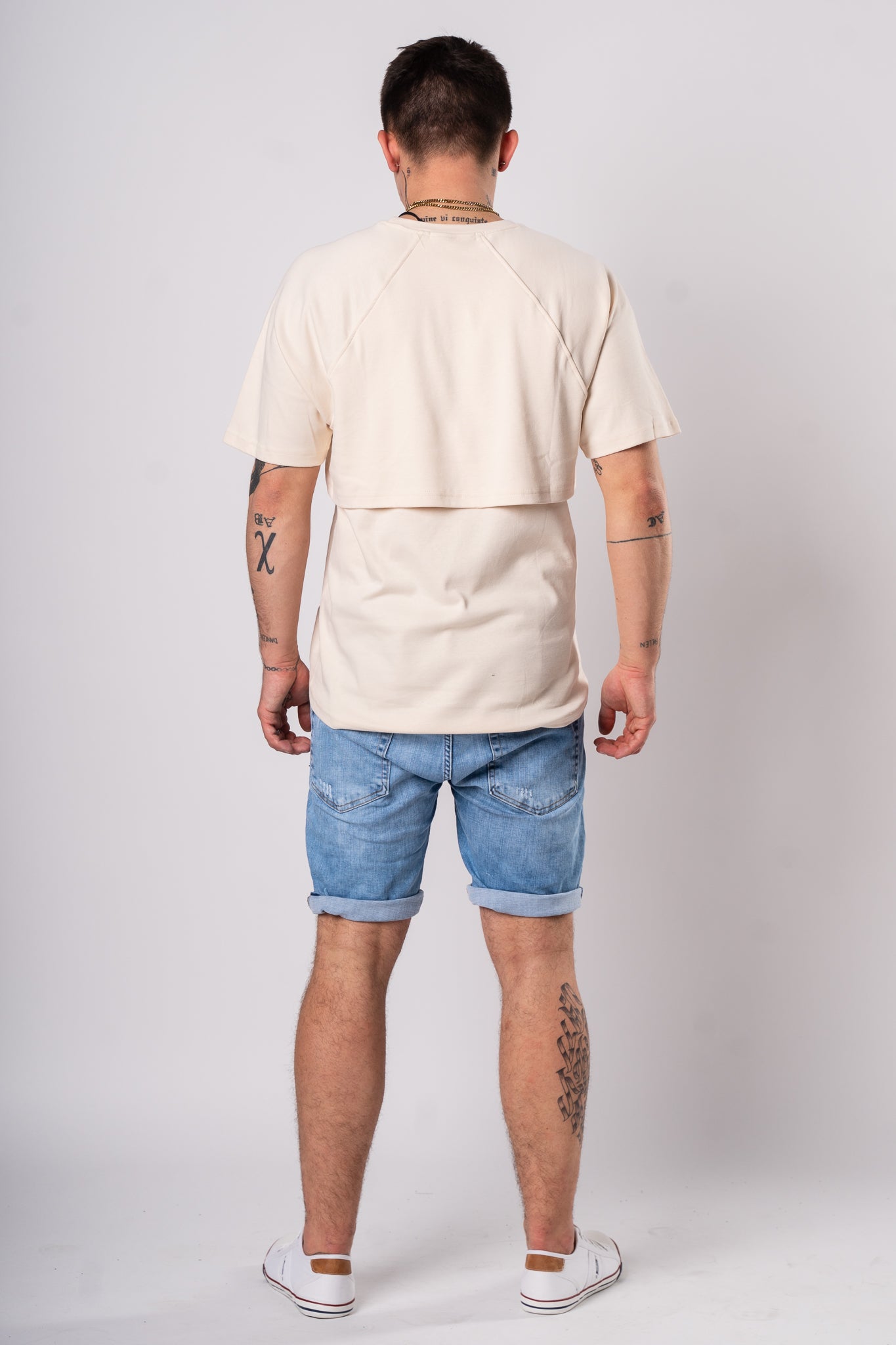 Koszulka Oversize "Basic" - jasny kremowy