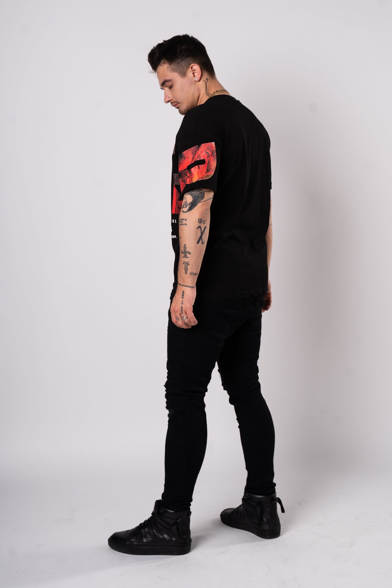 Koszulka Oversize "Joker" - czarny