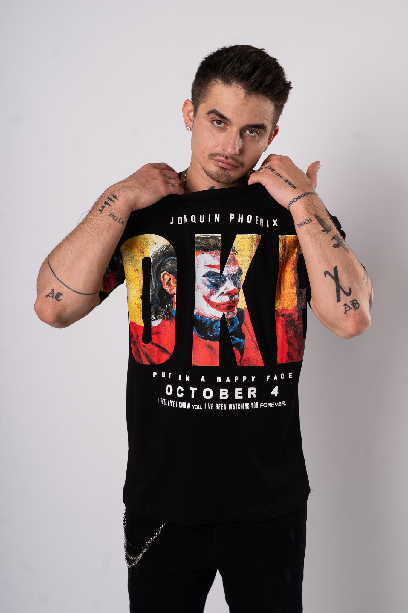 Koszulka Oversize "Joker" - czarny