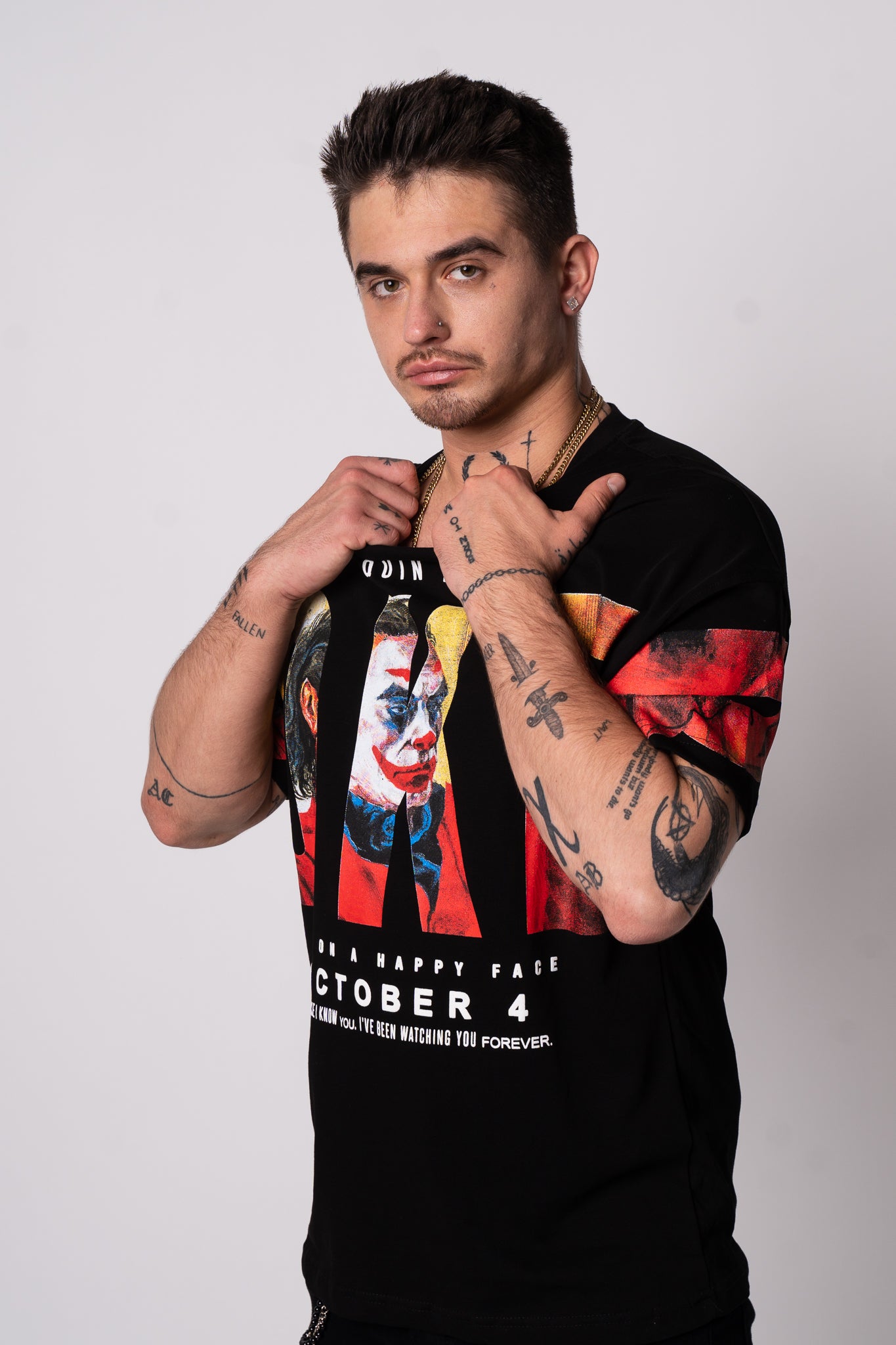 Koszulka Oversize "Joker" - czarny