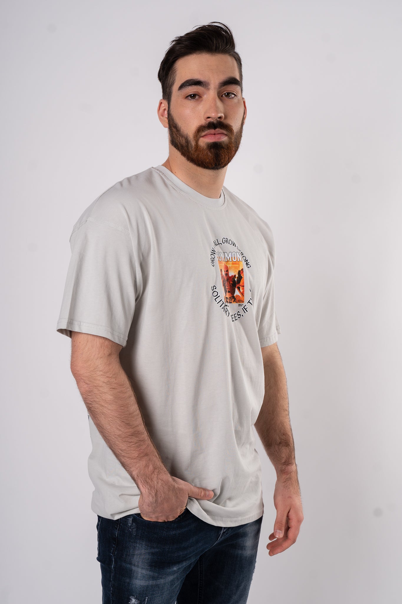 Koszulka Oversize "Common" - beżowa