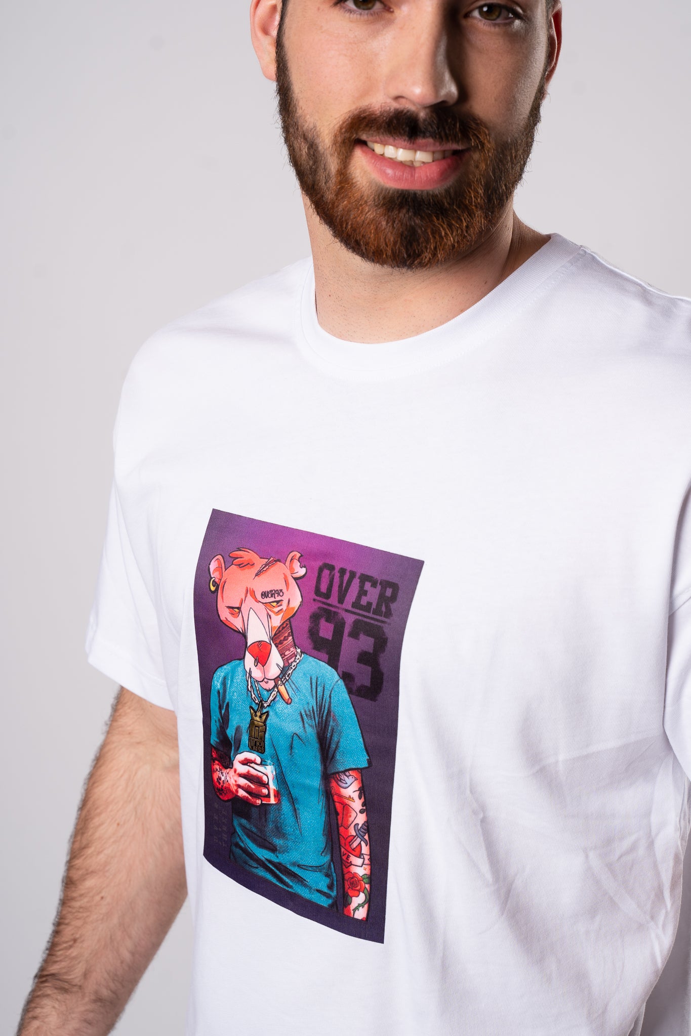 Koszulka Oversize "Over" - biała