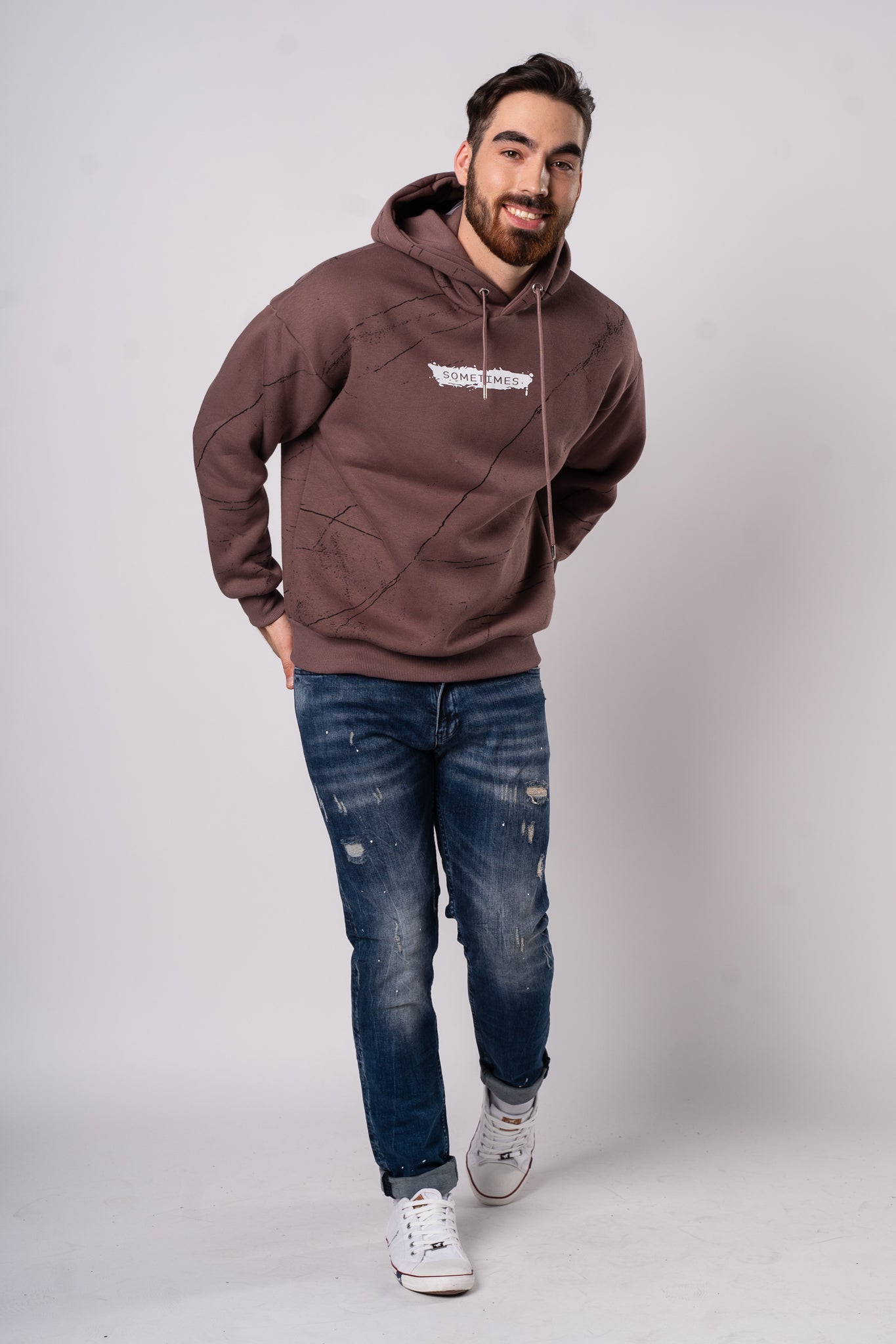 Bluza "Sometimes" - Brązowy
