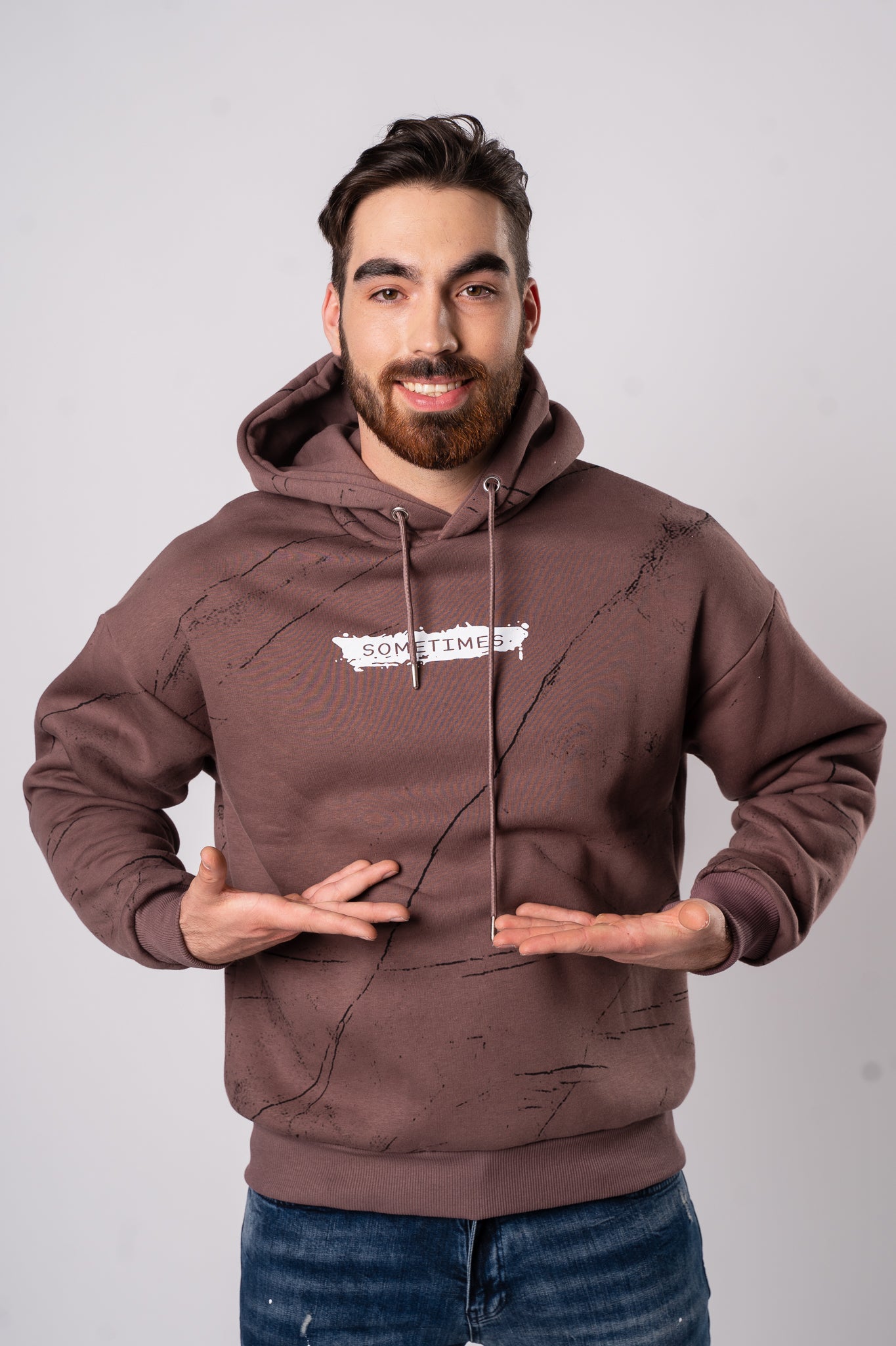 Bluza "Sometimes" - Brązowy