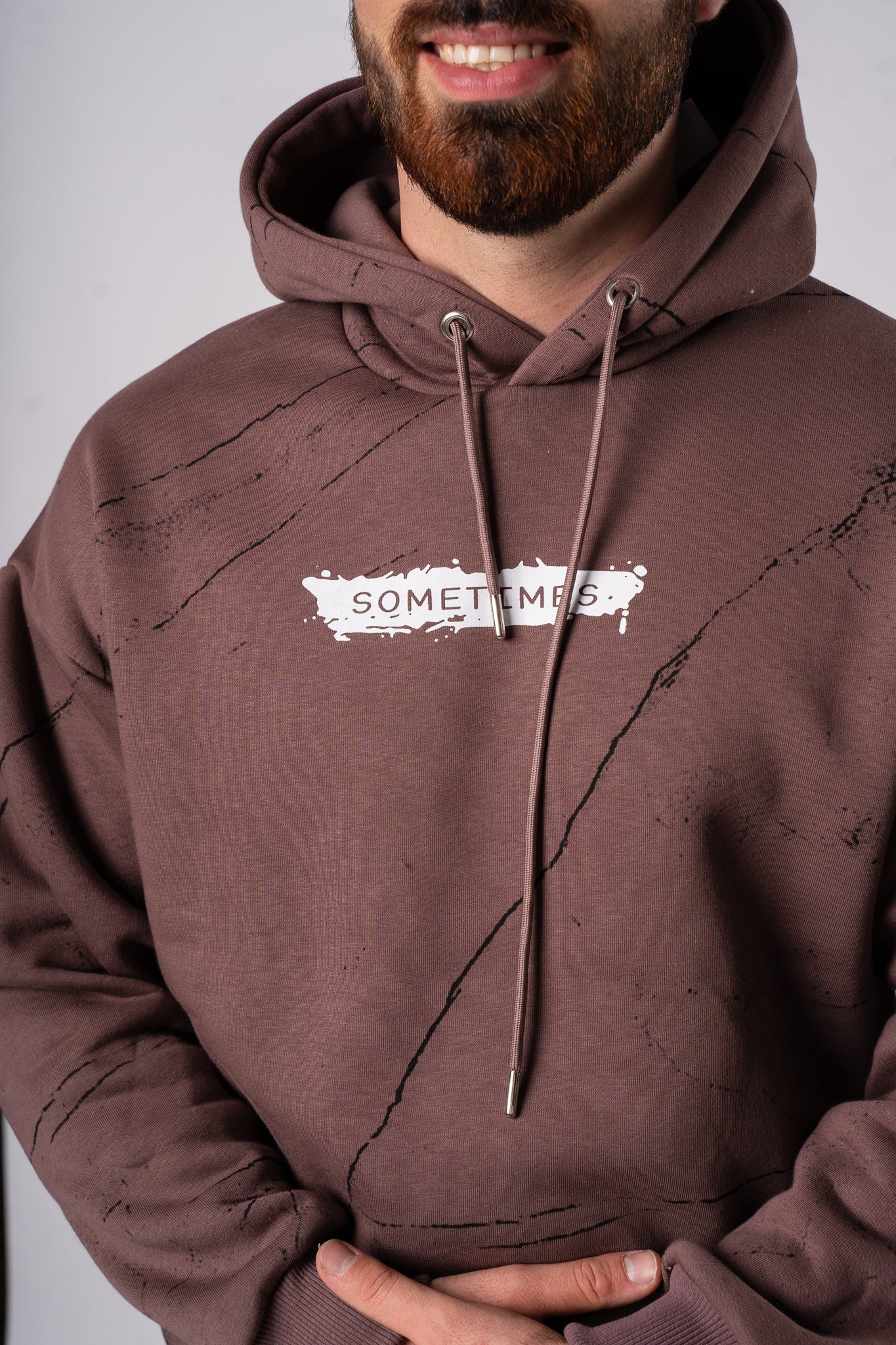 Bluza "Sometimes" - Brązowy