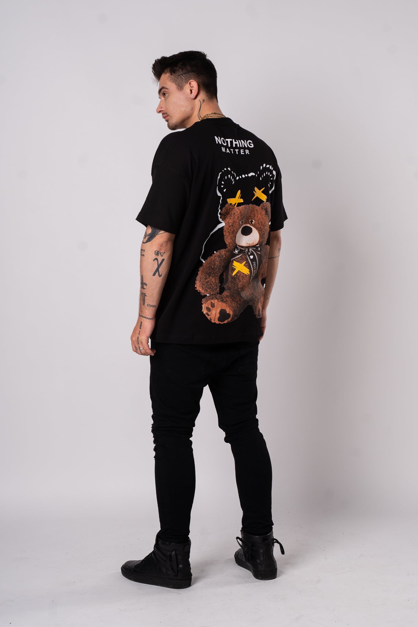 Koszulka Oversize "Nothing Matter" - Czarna