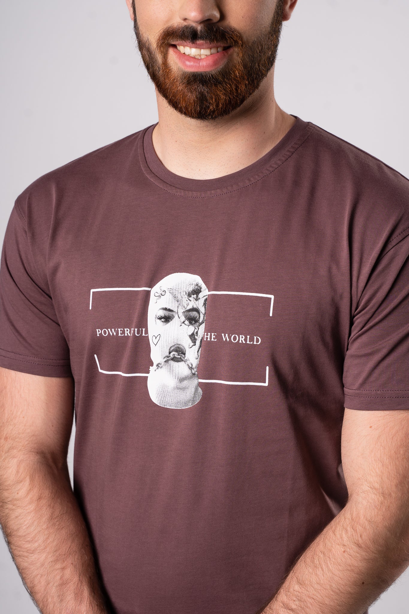 Koszulka "Psychopath" - Brązowa