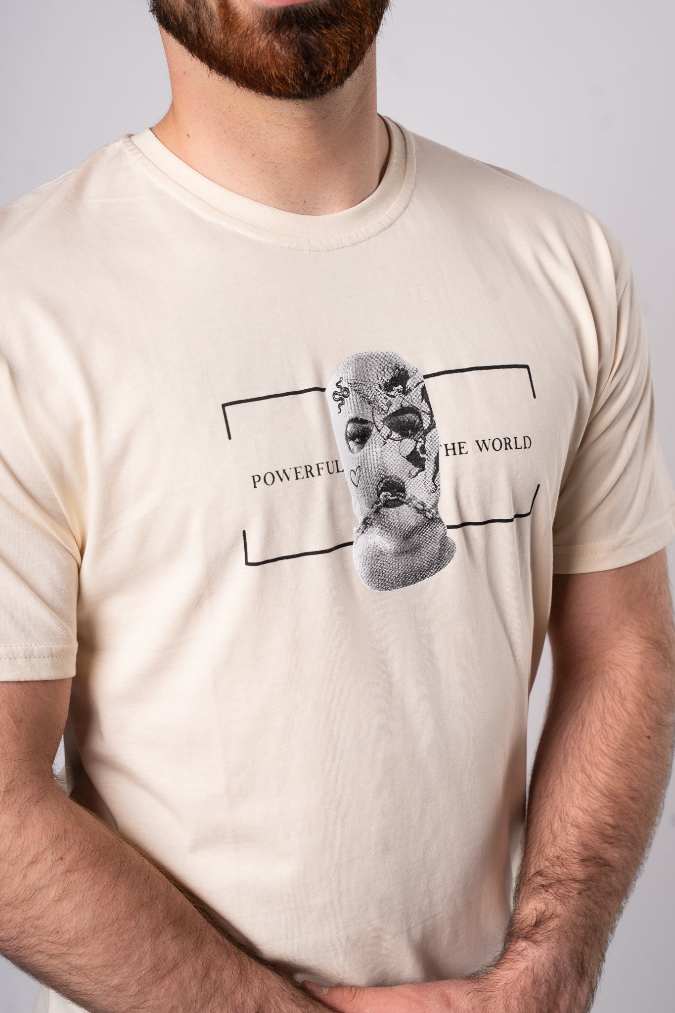 Koszulka "Psychopath" - Beżowa