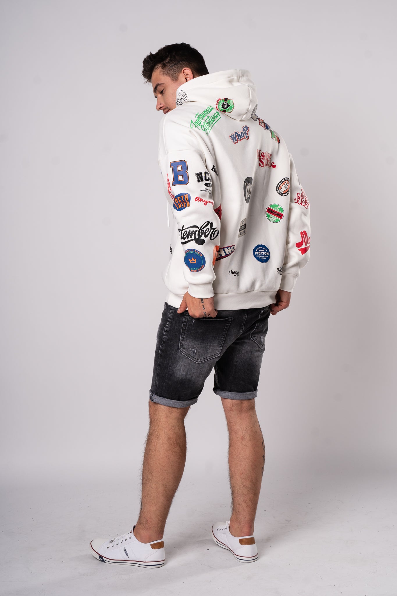 Bluza "Fullprint Mix" - Biała