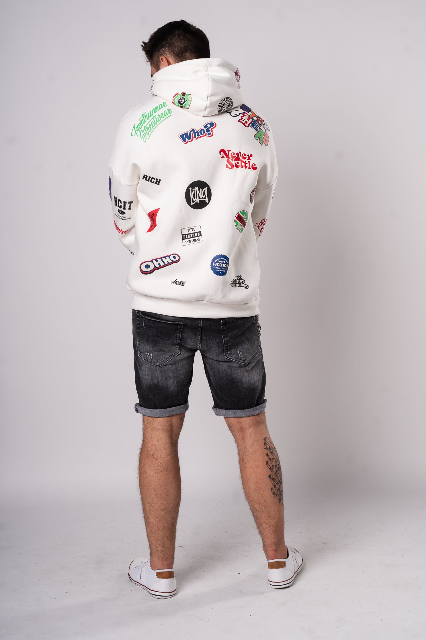 Bluza "Fullprint Mix" - Biała