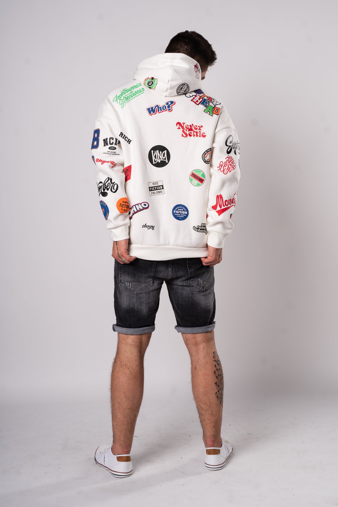 Bluza "Fullprint Mix" - Biała