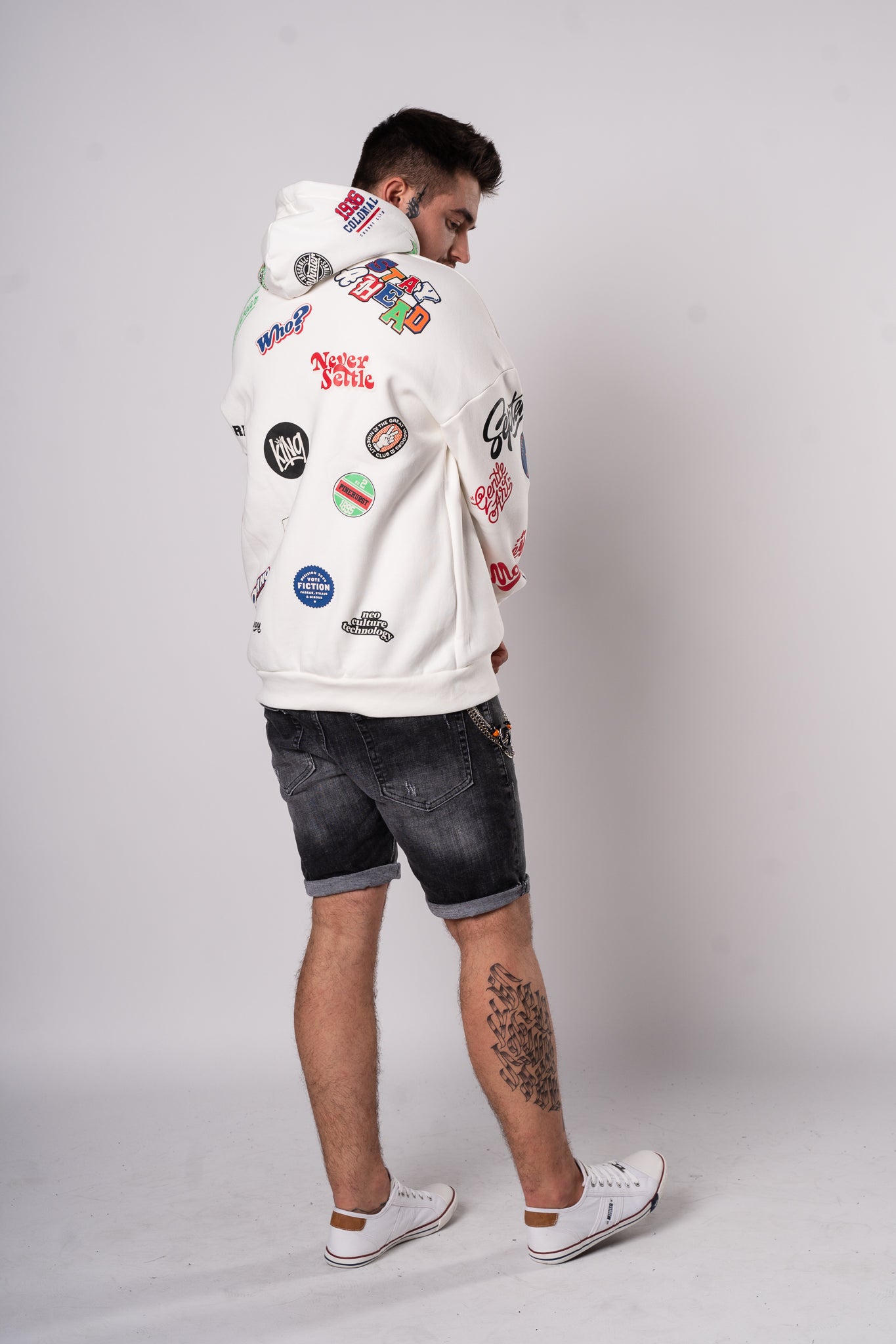 Bluza "Fullprint Mix" - Biała