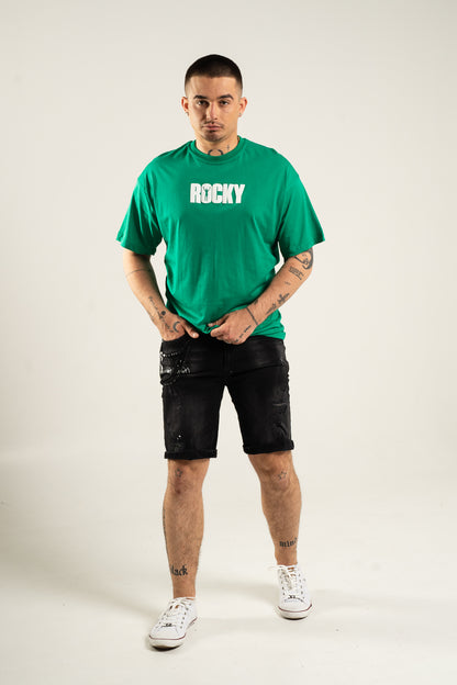 Koszulka Oversize "Rocky Balboa" - Zielona