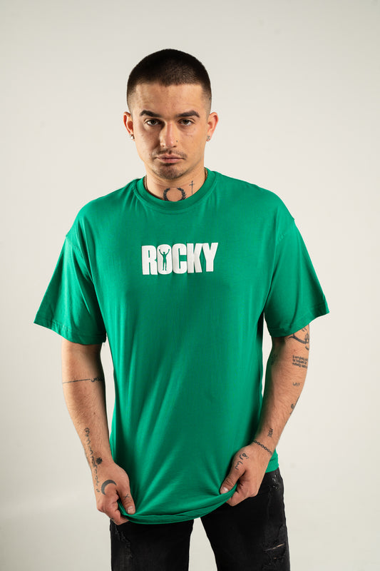 Koszulka Oversize "Rocky Balboa" - Zielona