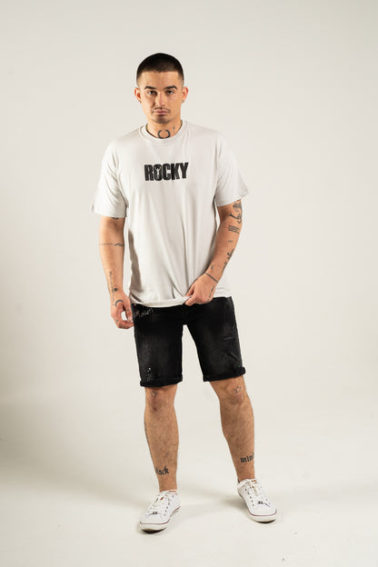 Koszulka Oversize "Rocky Balboa" - Biała