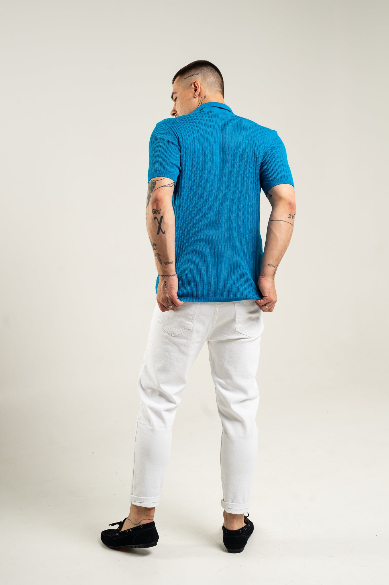Koszulka "Sweter" - Niebieska
