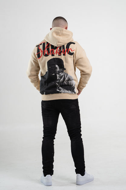 Beżowa bluza męska "Tupac Shakur"