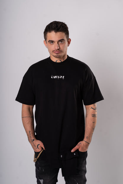 Koszulka Oversize "Twist" - czarna