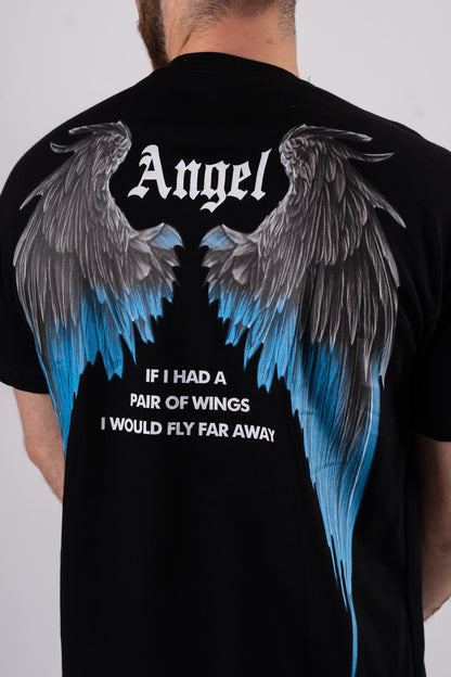 Koszulka Oversize "Angel" - czarna