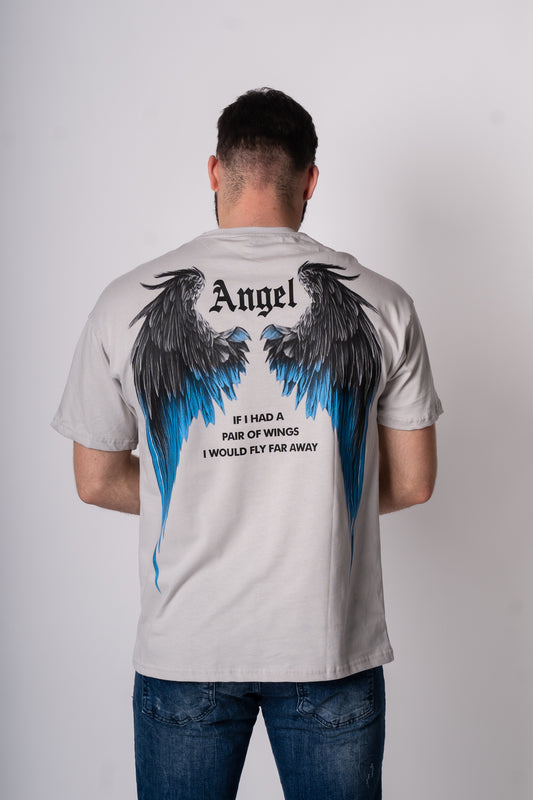 Koszulka Oversize "Angel" - brudny biały