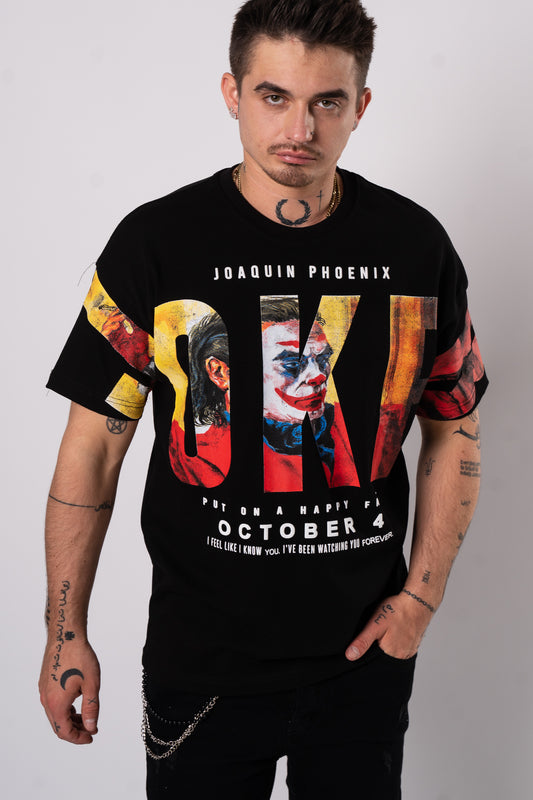 Koszulka Oversize "Joker" - czarny