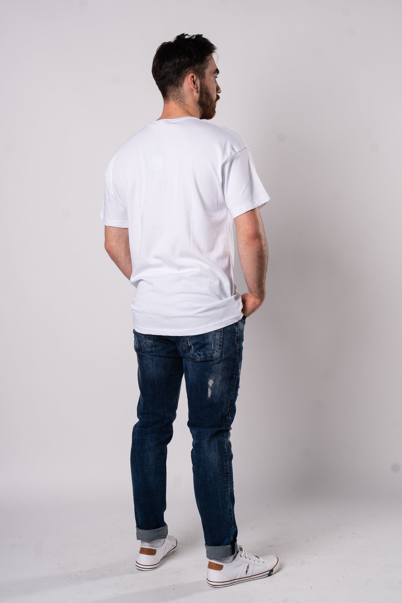 Koszulka Oversize "Over" - biała