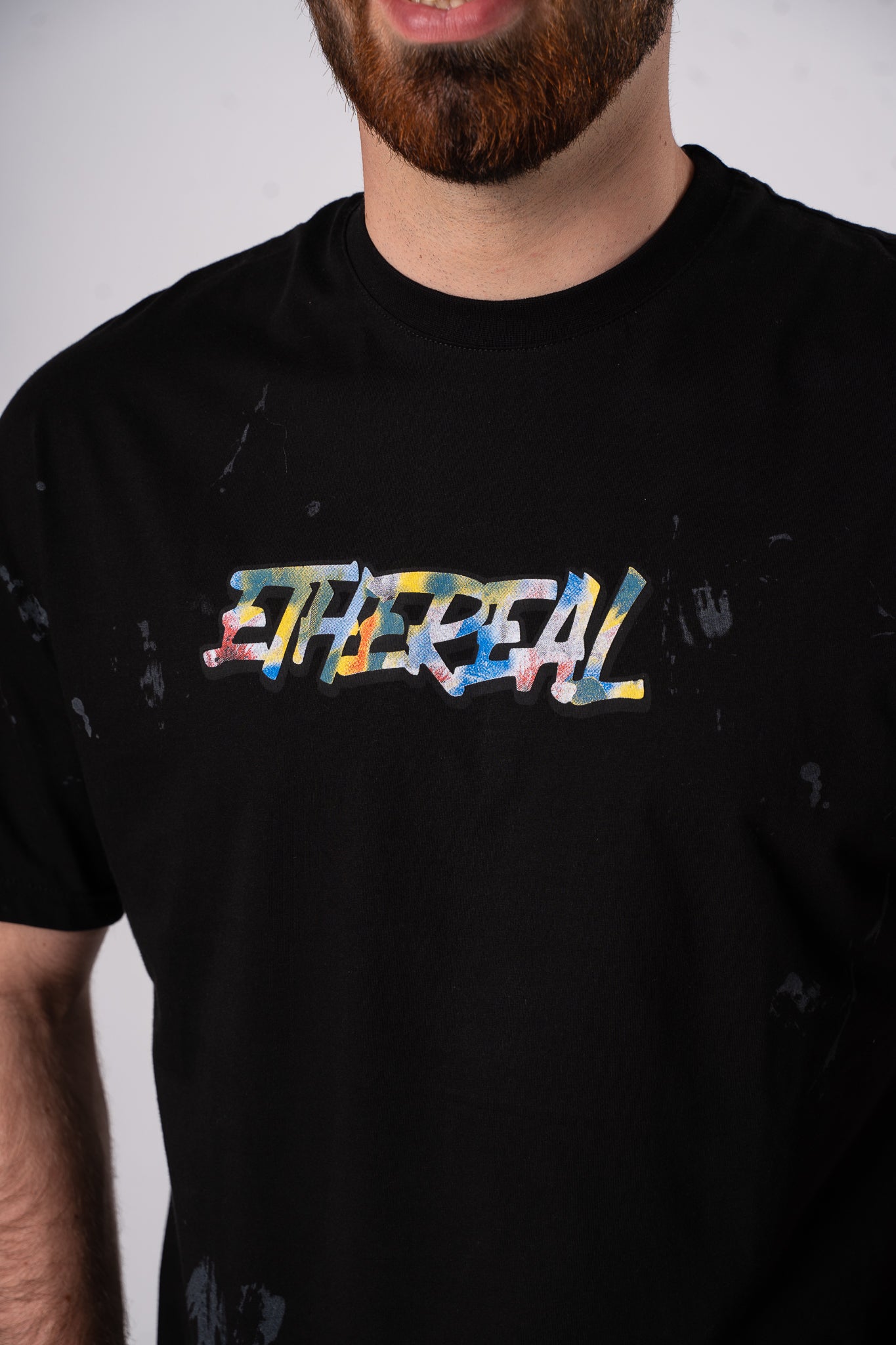 Koszulka Oversize "Etheral" - Czarna