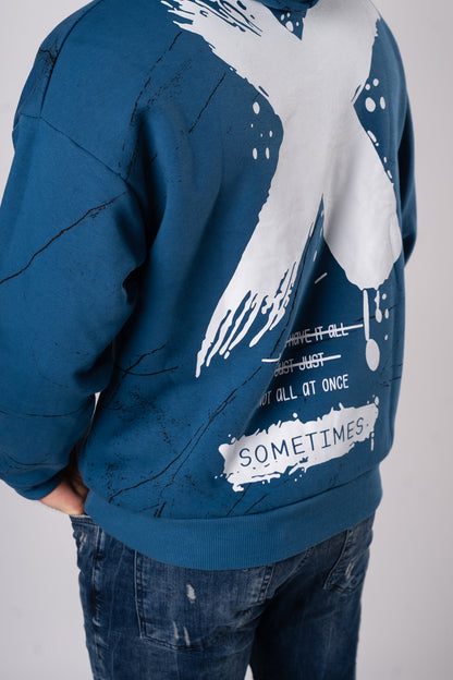 Bluza "Sometimes" - Niebieski