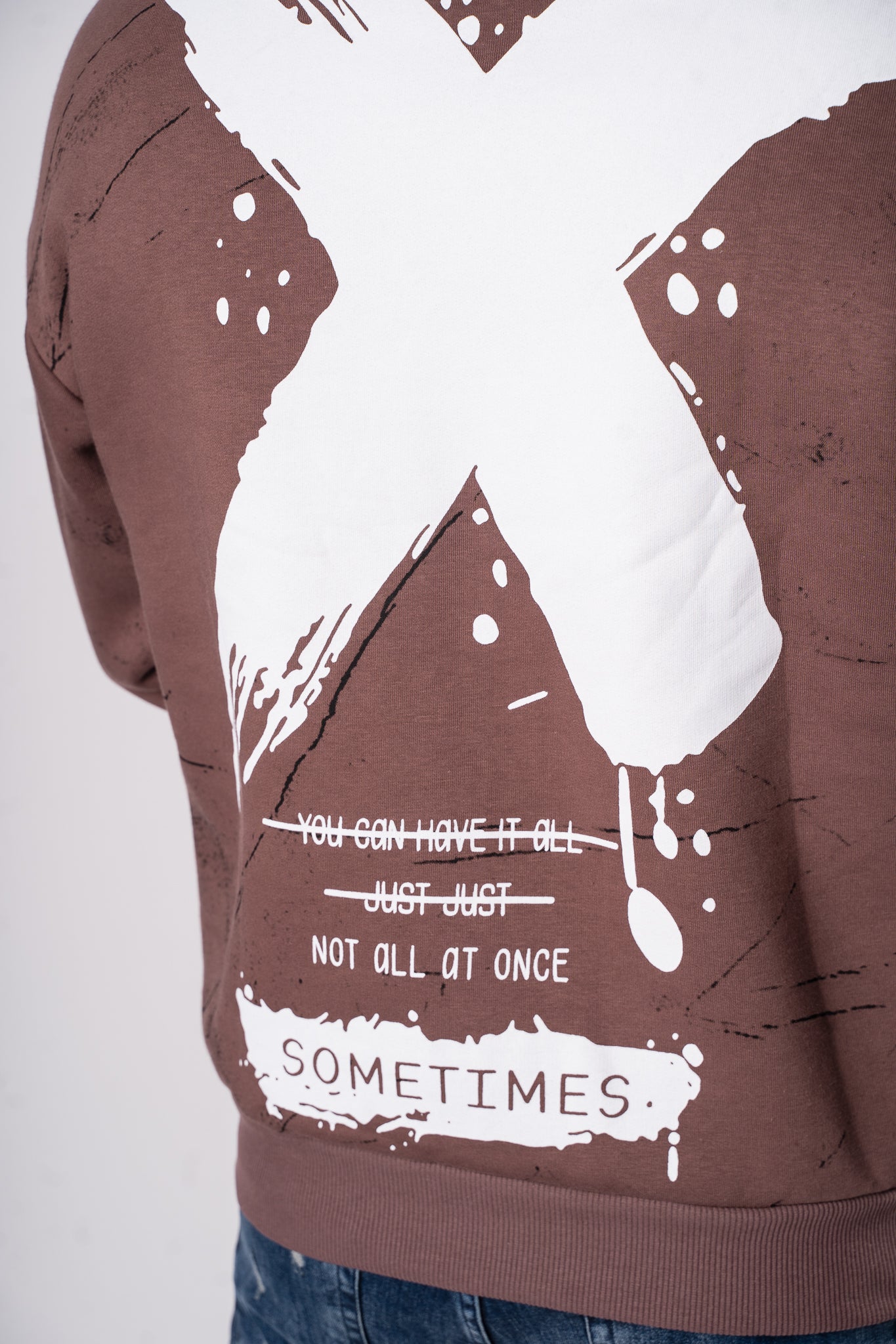 Bluza "Sometimes" - Brązowy
