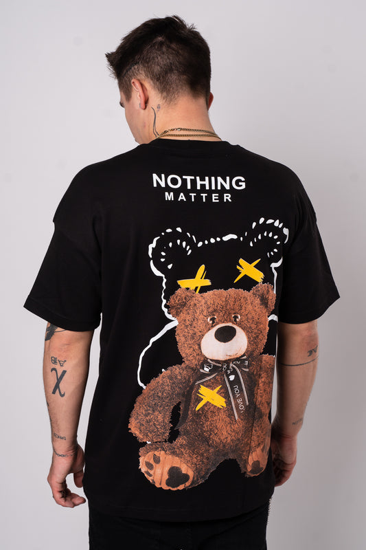 Koszulka Oversize "Nothing Matter" - Czarna