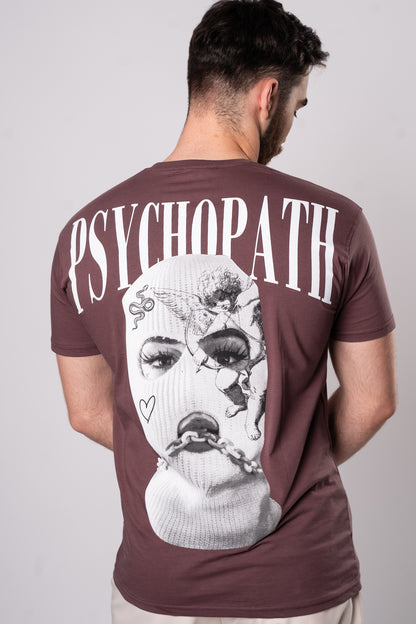 Koszulka "Psychopath" - Brązowa