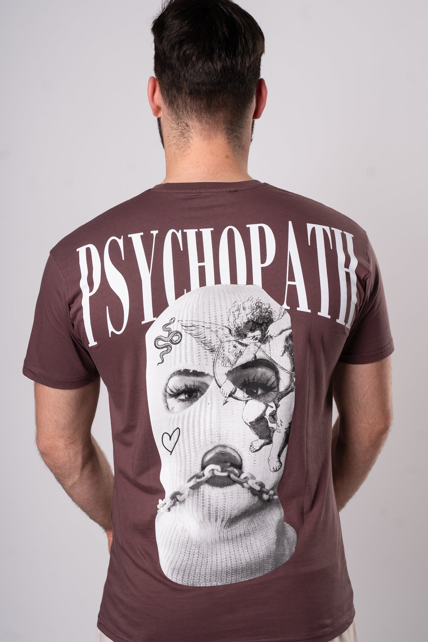 Koszulka "Psychopath" - Brązowa