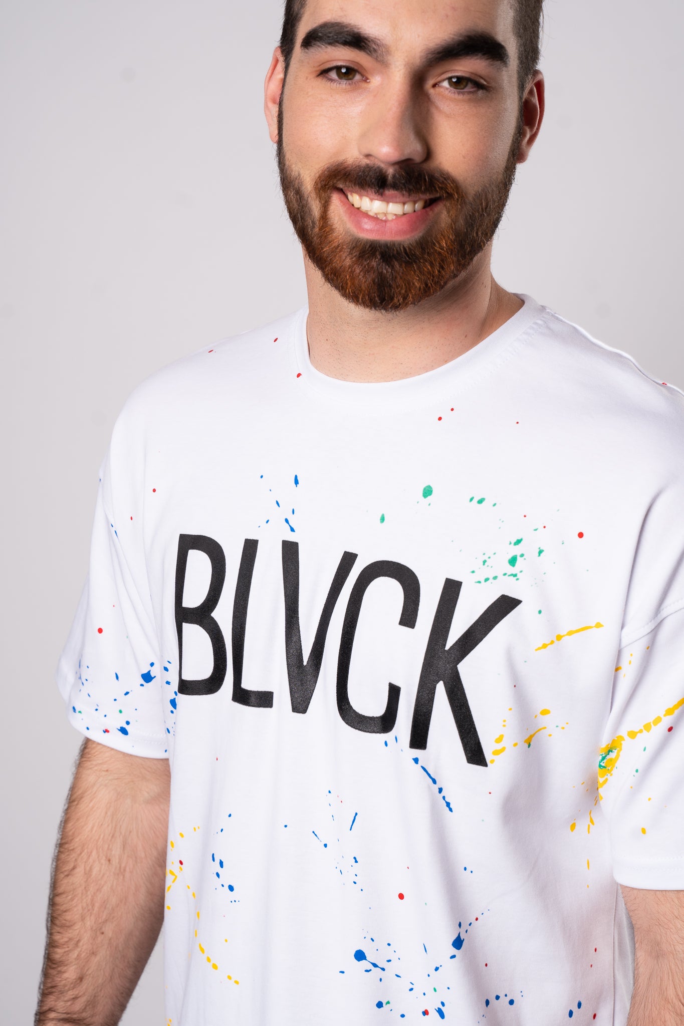 Koszulka Oversize "BLVCK" - Biała